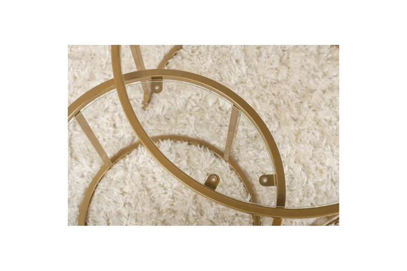 Soffbordssats Naruram Rany - Guld - Products - Möbler - Bord & matgrupp - Avlastningsbord & sidobord - Satsbord