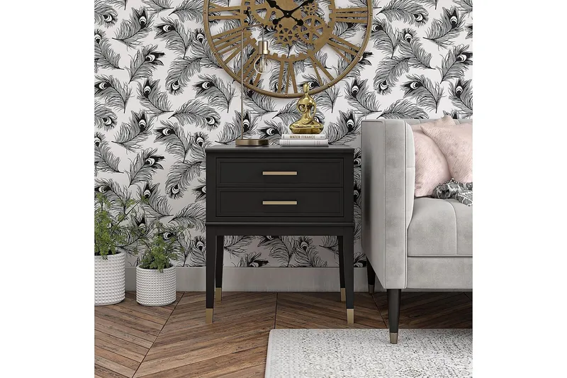 Westerleigh Sidobord 60 cm Svart/Guld - CosmoLiving - Products - Möbler - Bord & matgrupp - Avlastningsbord & sidobord - Brickbord & småbord