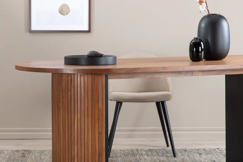 Bianca Matbord 200 cm Ovalt - Valnötsbrun - Products - Möbler - Bord & matgrupp - Matbord & köksbord