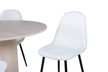 Bianca Matgrupp 110 cm Rund med 4 Polar stolar - Svart - Products - Möbler - Bord & matgrupp - Matgrupp