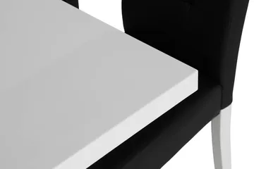 Cesi Matgrupp 140 cm med 4 Viktor Stol - Vit/Svart/Svart PU - Products - Möbler - Bord & matgrupp - Matgrupp