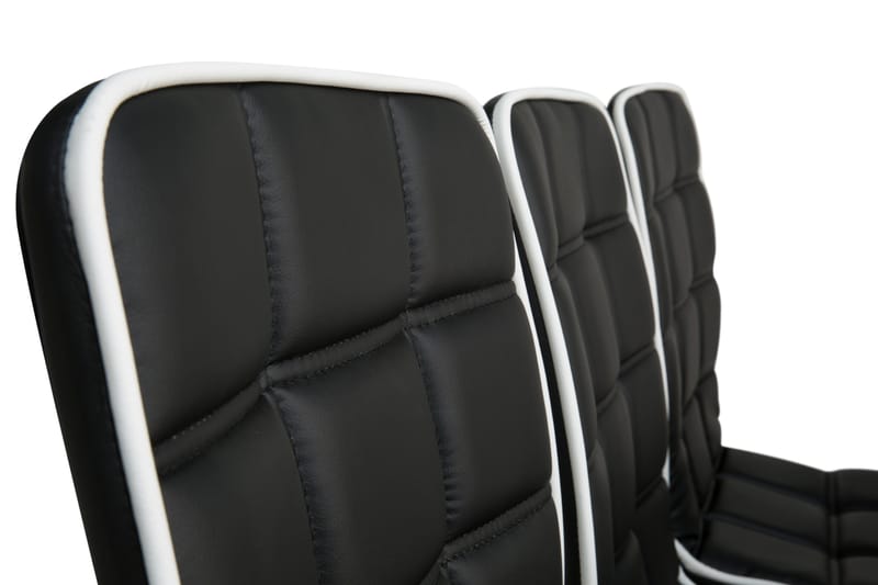 Cibus Matgrupp med 6 st Frida Stolar - Vit/Svart - Products - Möbler - Bord & matgrupp - Matgrupp