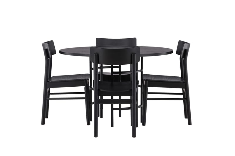 Copenhagen Matgrupp + 4 stolar Rektangulär - Svart - Products - Möbler - Bord & matgrupp - Matgrupp