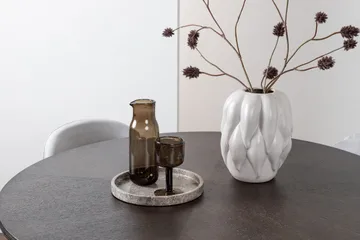 Copenhagen Matgrupp 115 cm Rund med 4 Velvet stolar - Grå - Products - Möbler - Bord & matgrupp - Matgrupp