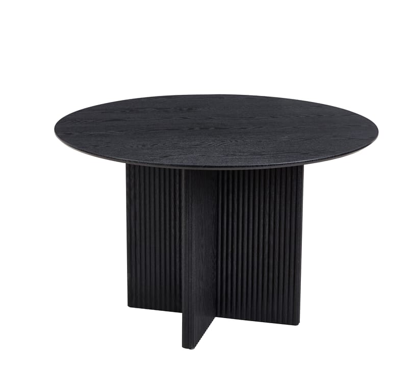 Crossby runt matbord Ø120 cm - Svartbetsad ek - Svartbetsad ek - Products - Möbler - Bord & matgrupp - Matbord & köksbord