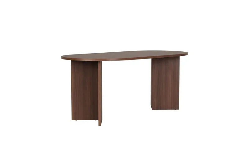 Dano Matbord 180 cm med 4 Nibe Plus Matstolar - Vit/Brun - Products - Möbler - Bord & matgrupp - Matgrupp