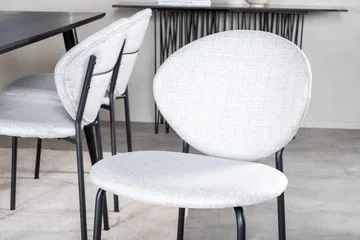 Dipp Matgrupp 180 cm Rektangulär med 6 Vault stolar - Svart - Products - Möbler - Bord & matgrupp - Matgrupp