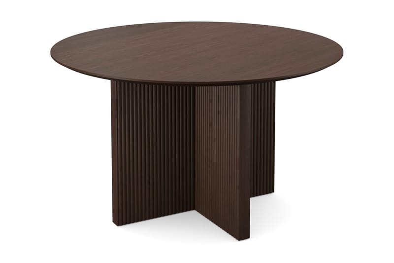 Edda Runt Matbord 130cm Fanér - Rökt ek - Products - Möbler - Bord & matgrupp - Matbord & köksbord
