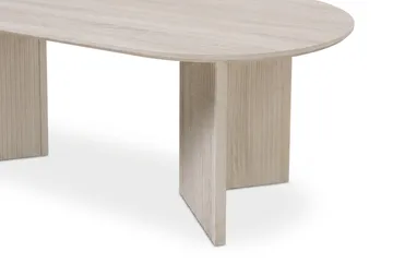 Edda Soffbord Oval 120 cm - Vitlaserad ek - Products - Möbler - Bord & matgrupp - Soffbord