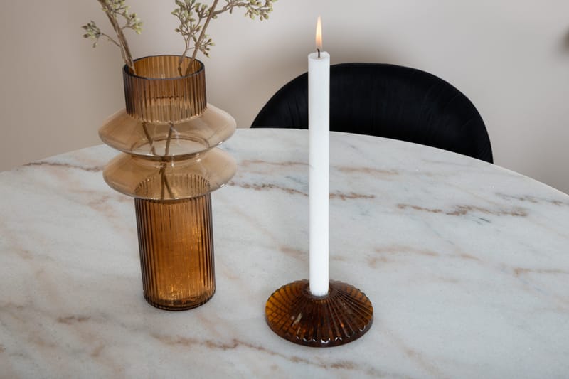 Estelle Matgrupp 106 cm Rund med 4 Wrinkles stolar - Svart - Products - Möbler - Bord & matgrupp - Matgrupp