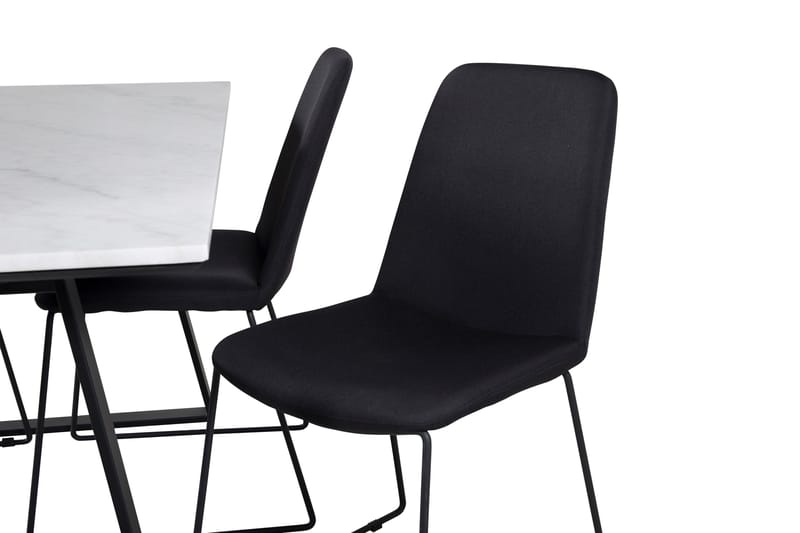 Estelle Matgrupp 140 cm Rektangulär med 4 Muce stolar - Svart - Products - Möbler - Bord & matgrupp - Matgrupp
