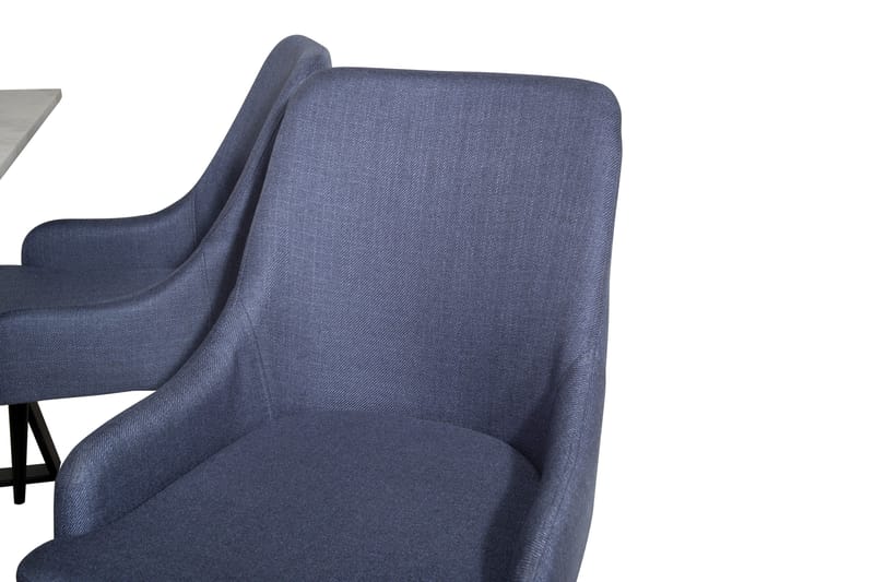 Estelle Matgrupp 140 cm Rektangulär med 4 Plaza stolar - Svart - Products - Möbler - Bord & matgrupp - Matgrupp