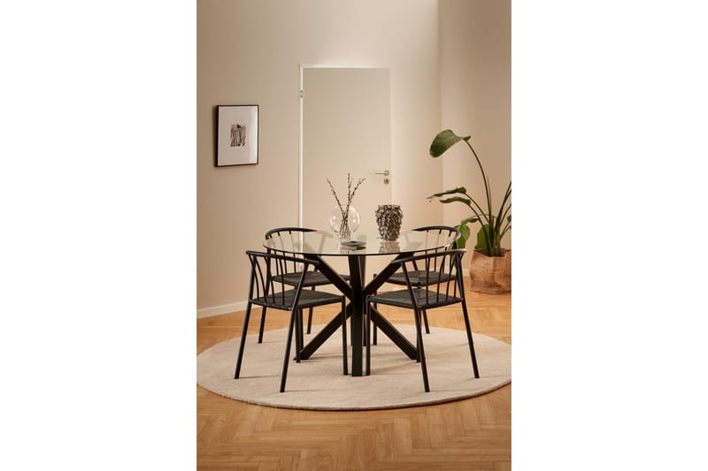 Ganesh Matbord 119 cm Rund - Klarfärgad - Products - Möbler - Bord & matgrupp - Matbord & köksbord