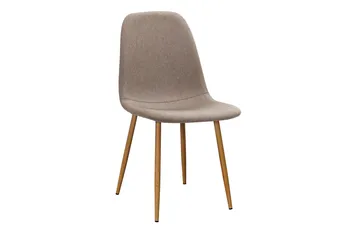 Jasmin Förlängningsbart Matbord 180 cm +  6 st Nibe stol brun med ek ben - Vit/Brun - Products - Möbler - Bord & matgrupp - Matgrupp