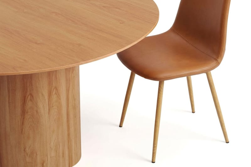 Juno Matgrupp runt 150 cm Ek med 6 Nibe Matstolar - Ek - Products - Möbler - Bord & matgrupp - Matgrupp