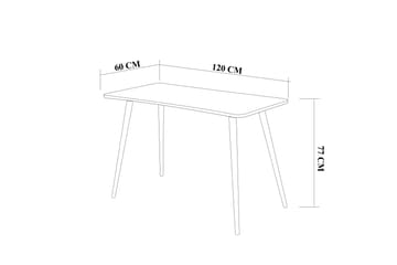 Dunalka Skrivbord 120 cm - Natur - Products - Möbler - Bord & matgrupp - Kontorsbord - Datorbord