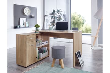 Gulshan Hörnskrivbord 120 cm - Brun/Natur - Products - Möbler - Bord & matgrupp - Kontorsbord - Skrivbord - Hörnskrivbord