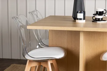 Leo Matgrupp 100 cm Rektangulär med 4 Edvin stolar - Natur - Products - Möbler - Bord & matgrupp - Matgrupp