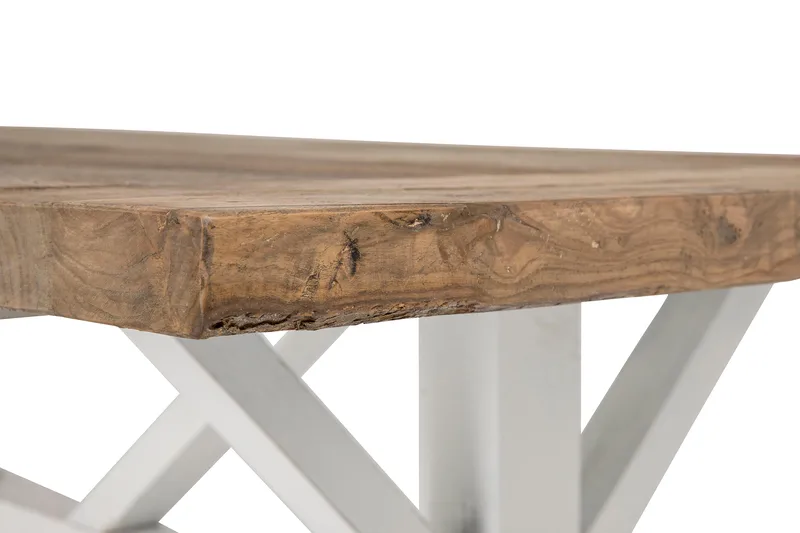 Lyon Förlängningsbar Matgrupp 200 cm med 6 Viktoria Stol - Natur/Vit/Grå - Products - Möbler - Bord & matgrupp - Matgrupp