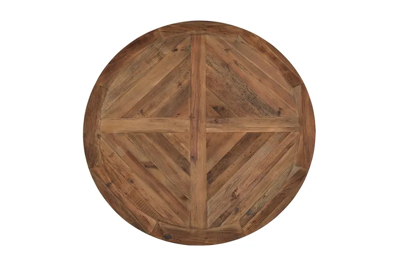 Lyon Matgrupp Ø150 cm Rund med 6 st Viktoria Stolar - Vintage Natur / Vit / Beige - Products - Möbler - Bord & matgrupp - Matgrupp