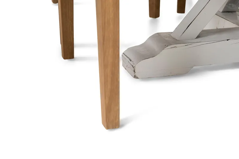 Lyon Matgrupp Ø150 cm Rund med 6 st Viktoria Stolar - Vintage Natur / Vit / Beige - Products - Möbler - Bord & matgrupp - Matgrupp