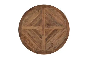 Lyon Matgrupp 150 cm Rund med 6 Tuva Fåtölj - Vintage Alm/Vit/Svart PU - Products - Möbler - Bord & matgrupp - Matgrupp