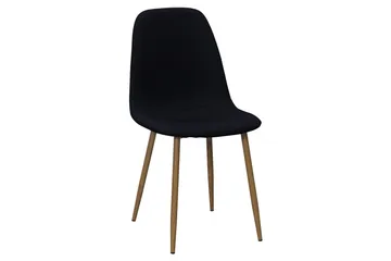 Marcelen Matbord Förlängningsbart med illäggsskiva +  4 st Nibe stol svart med ek ben - Brun/Svart - Products - Möbler - Bord & matgrupp - Matgrupp