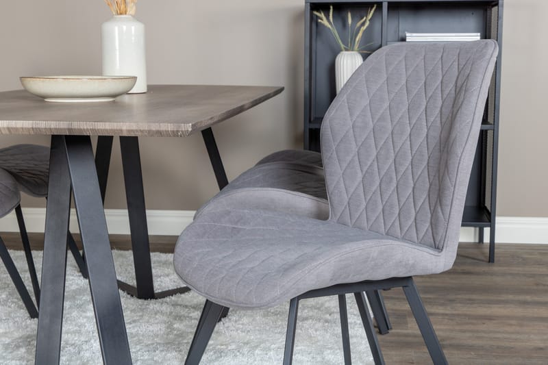 Marina Matgrupp 180 cm Rektangulär med 6 Gemma stolar - Svart - Products - Möbler - Bord & matgrupp - Matgrupp