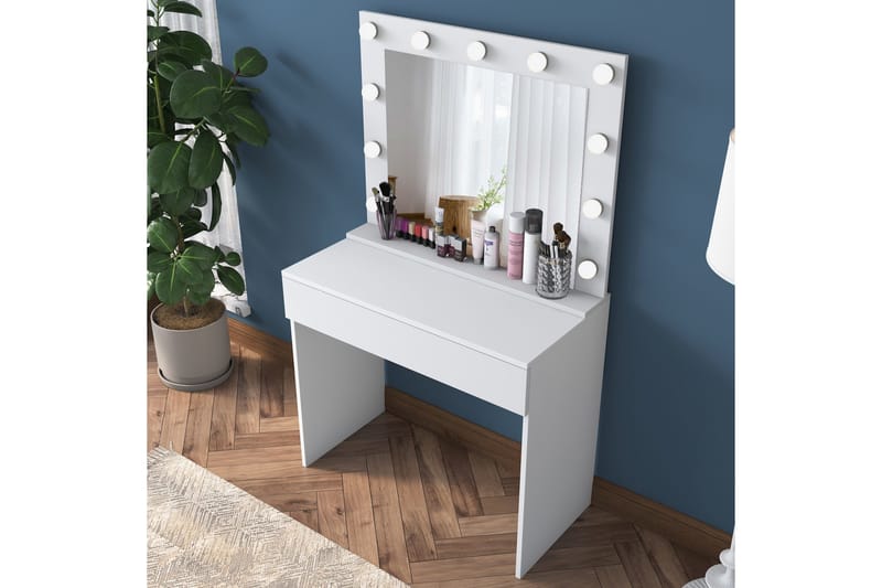 Naomori Sminkbord 90 cm - Vit - Products - Möbler - Bord & matgrupp - Sminkbord & toalettbord