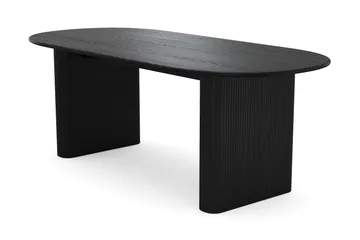 Noira Matbord 220x100 cm Fanér, Svartlaserad ek