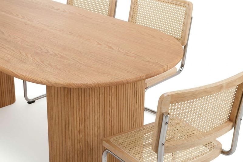 Noira Matgrupp rektangulärt 220 cm Ek med 8 Build Matstolar - Ek - Products - Möbler - Bord & matgrupp - Matgrupp