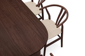 Noira Matgrupp rektangulärt 220 cm Valnöt med 8 Dastoori Matstolar - Valnöt - Products - Möbler - Bord & matgrupp - Matgrupp