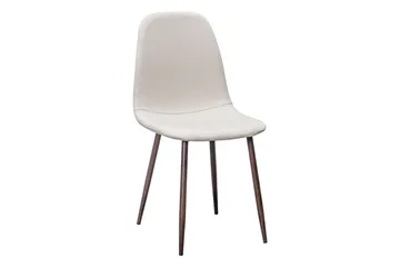 Noira Ovalt Matbord 220 cm Svart +  6 st Nibe stol beige med valnöt ben - Svart/Beige - Products - Möbler - Bord & matgrupp - Matgrupp