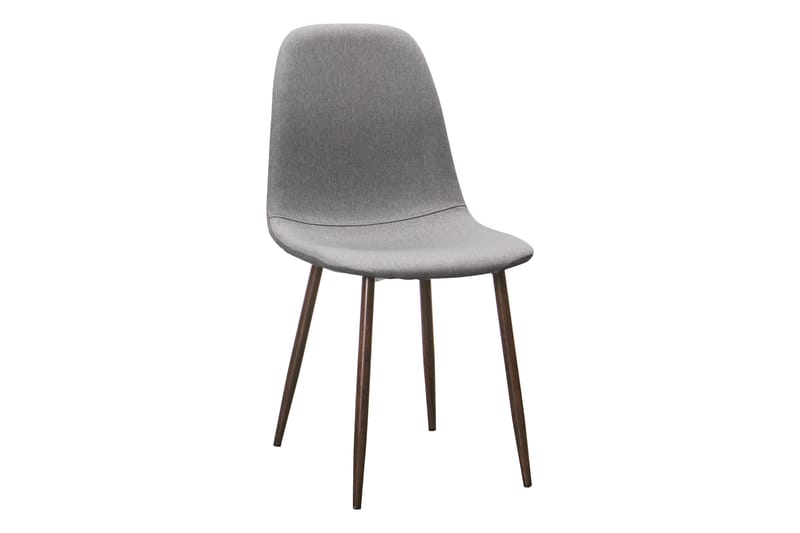 Noira Ovalt Matbord 220 cm Svart +  8 st Nibe stol grå med valnöt ben - Svart/Grå - Products - Möbler - Bord & matgrupp - Matgrupp