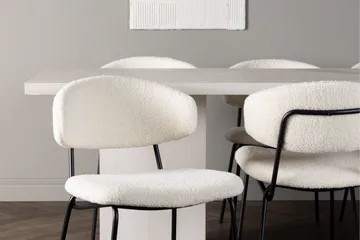 Olga Matgrupp 200 cm Rektangulär med 6 Chico Stolar - Vit - Products - Möbler - Bord & matgrupp - Matgrupp