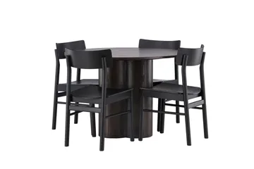 Olivia Matgrupp + 4 stolar - Mocca - Products - Möbler - Bord & matgrupp - Matgrupp