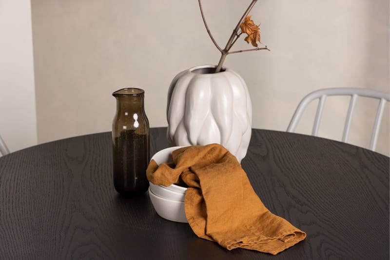 Olivia Matgrupp 110 cm Rund med 4 Dyrön Stolar - Svart - Products - Möbler - Bord & matgrupp - Matgrupp