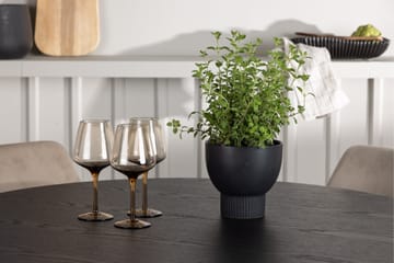 Olivia Matgrupp 110 cm Rund med 4 Night Stolar - Svart - Products - Möbler - Bord & matgrupp - Matgrupp