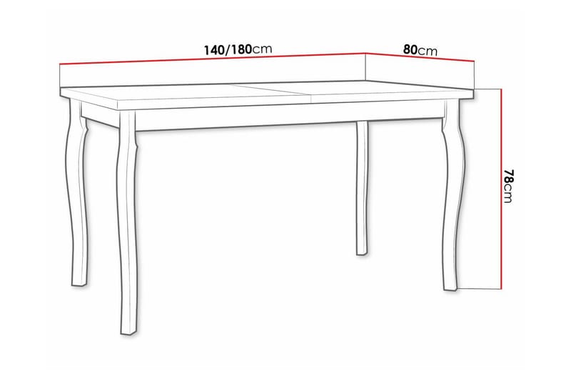 Patrickswell Matbord 80 cm - Vit - Products - Möbler - Bord & matgrupp - Matbord & köksbord