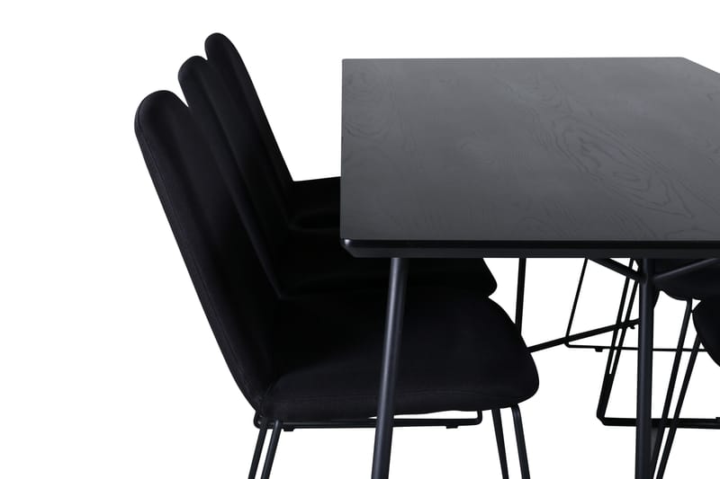 Petra Matgrupp 190 cm Rektangulär med 6 Muce stolar - Svart - Products - Möbler - Bord & matgrupp - Matgrupp