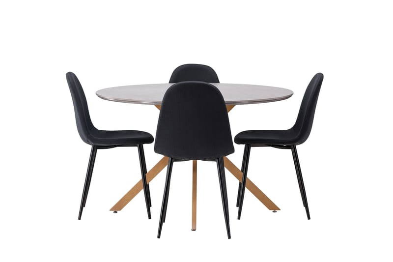 Piazza Matgrupp + 4 stolar Rektangulär - Grå - Products - Möbler - Bord & matgrupp - Matgrupp