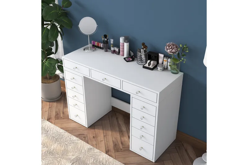 Ramender Sminkbord 120 cm - Vit - Products - Möbler - Bord & matgrupp - Sminkbord & toalettbord