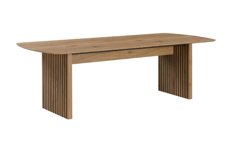 Richeto Matbord 240 cm med 8 Greya Matstolar med armstöd - Ek - Products - Möbler - Bord & matgrupp - Matgrupp