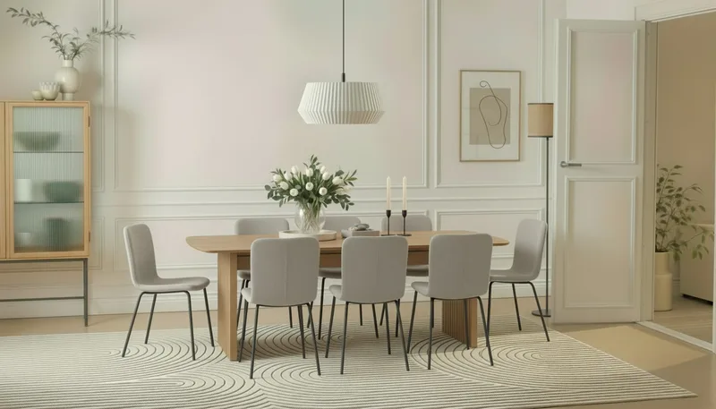 Richeto Matbord 240 cm med 8 Katy Matstolar - Ek - Products - Möbler - Bord & matgrupp - Matgrupp