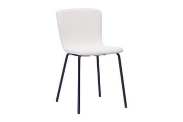 Richeto Matbord 240 cm med 8 Katy Matstolar - Naturlig finish / Vit Bouclé / Metallben Svart - Products - Möbler - Bord & matgrupp - Matgrupp