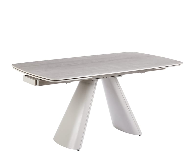 Saturnus matbord förlängningsbart 165-240 cm - Beige travertin - Beige travertin - Products - Möbler - Bord & matgrupp - Matbord & köksbord