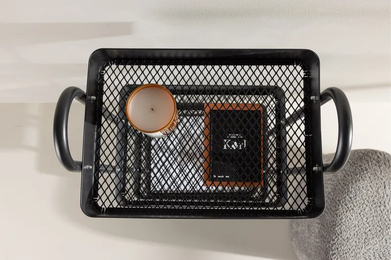 Manaus Drinkvagn 46x34 cm - Svart - Products - Möbler - Bord & matgrupp - Serveringsvagn & serveringsbord - Rullvagn, rullbord & serveringsbord