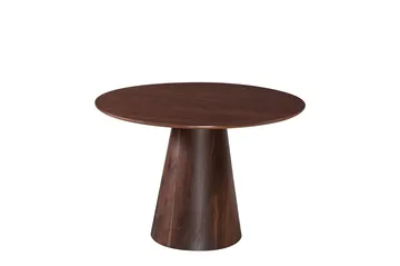 Siena Matgrupp runt 110 cm Valnöt med 4 Elsie Matstolar - Valnöt/Grå - Products - Möbler - Bord & matgrupp - Matgrupp