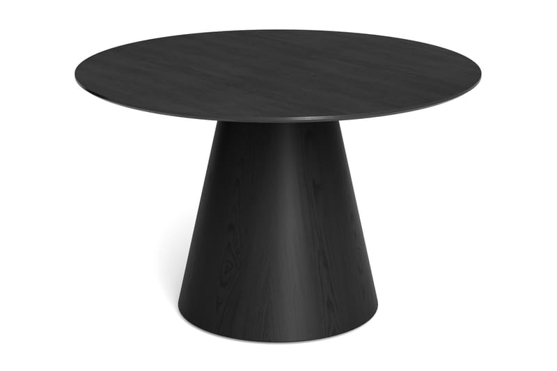 Siena Matgrupp runt 130 cm Svart med 6 Karol Matstolar - Svart - Products - Möbler - Bord & matgrupp - Matgrupp