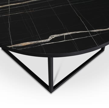 Sintorp matgrupp, runt matbord Ø115 cm inkl 4 st Orust pinnstolar - Svart marmor (Laminat) - Svart marmorlaminat - Products - Möbler - Bord & matgrupp - Matgrupp